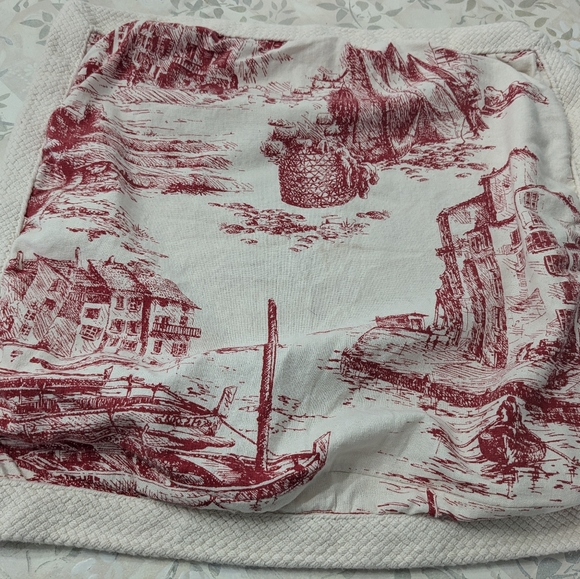 FOUR *****RARE****Discontinued Toile Pottery Barn Pillow Covers (covers only). - Picture 2 of 4